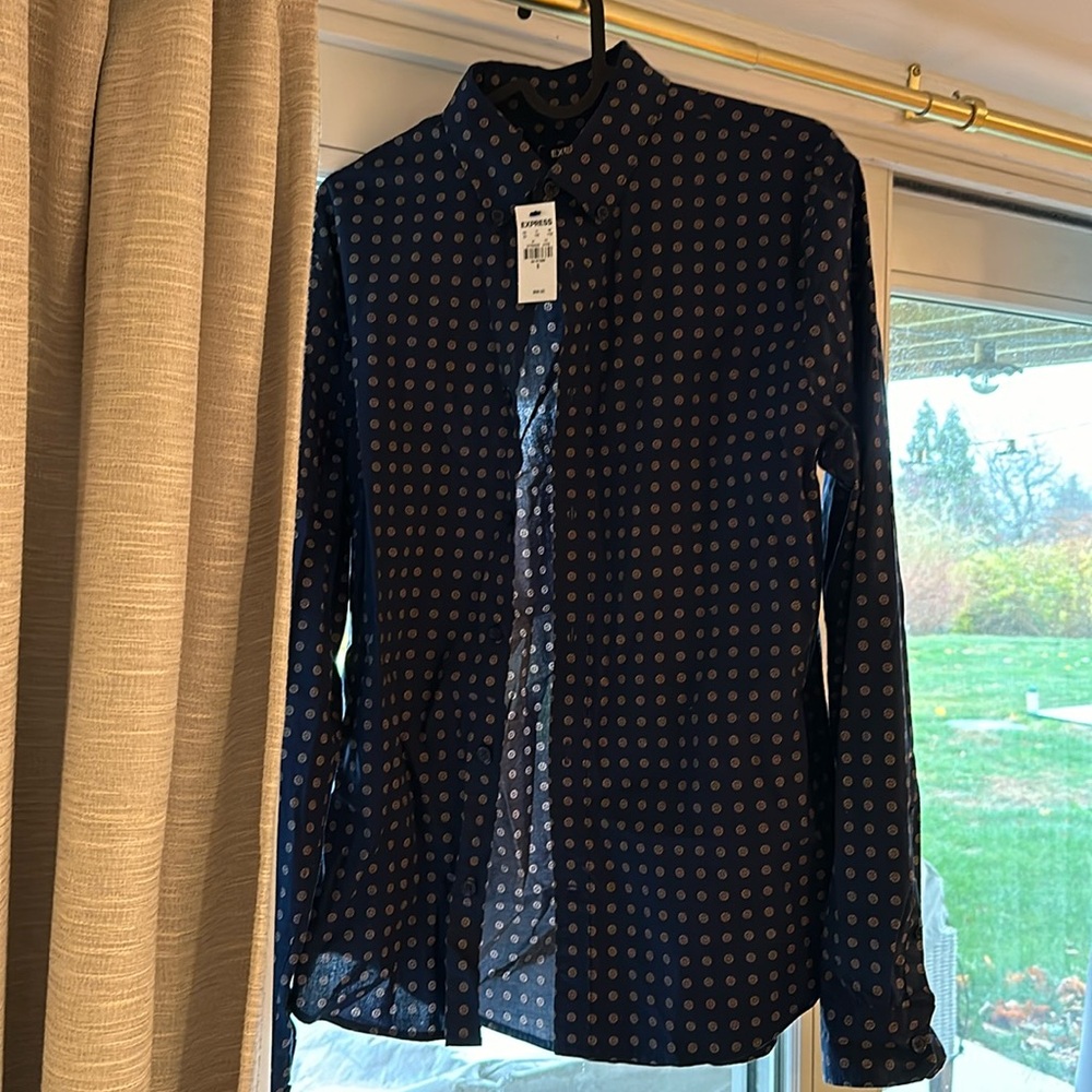 Men’s express size small button down dress shirt